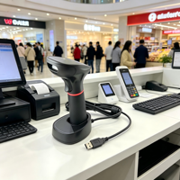 Escáner de Códigos QR DiligenCe 7800, Pistola de Escaneo de Códigos de Barras Portátil Android, Escáner de Códigos de Barras Inalámbrico de Mano 1D 2D USB COM