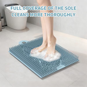 Siliconen badmassagepad antislip douche voet- en rugscrubber <span class=keywords><strong>mat</strong></span> rugscrubber pad kussen borstel badkamermat - Product Image 4