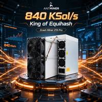 Machine de minage ASIC originale Bitmain Antminer Z15 Pro 840KSol/s Equihash Miner 2780W 3.31J/KSol Zcash ZEC ZEN