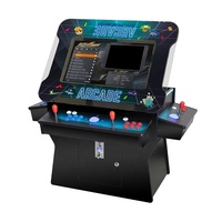 Table d'arcade rétro en gros pour cocktails - Système multi-jeux à écran inclinable 3 faces pour 2 joueurs avec garantie d'un an, version anglaise, idéale pour les lieux de loisirs