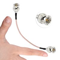Superbat-Cable BNC HD SDI 3G, 6 pulgadas, 75 Ohm, macho, Conector recto a macho BNC, RG179