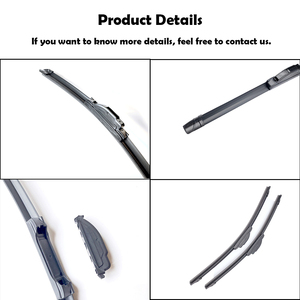 Lame d'essuie-glace arrière multifonctionnelle toutes saisons, stable et silencieuse, revêtement hybride en silicone, compatible avec 10 adaptateurs - Product Image 2