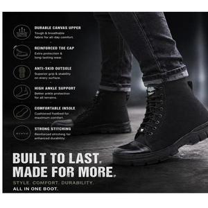 Botas de Piel para Hombre de Primera Calidad, con Cordones, Construcción Duradera, Suela con Agarre Fuerte, Forro Suave y Cómodo, Calzado Elegante para el Día a Día - Product Image 5
