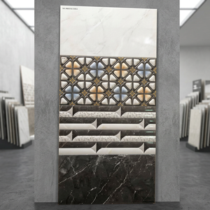 Azulejos de pared de cerámica brillante de diseño moderno de 300x600mm, patrón a cuadros de café de 12x24 para cocina y baño, suelos de porcelana de 30x60cm - Product Image 4