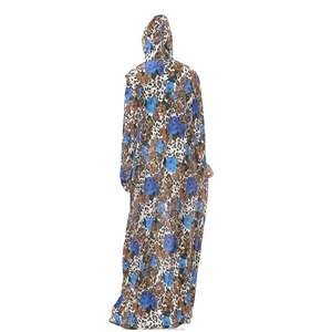 Abito Abaya Islamico Modesto in Organza e Chiffon Traspirante su Misura per Donne Taglie Forti, Adatto a Tutte le Stagioni - Product Image 4