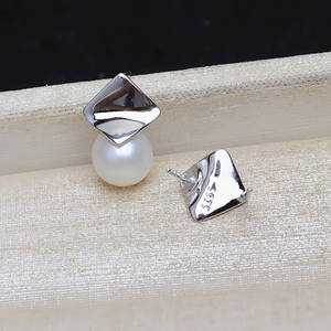 ต่างหูมุกบาร็อคเงินแท้ S925 ยี่ห้อ Wenchi สำหรับผู้หญิง ใช้ได้หลากหลาย ใช้เป็นจี้ DIY อุปกรณ์เสริมสำหรับผู้หญิง ต่างหูแบบติดหู จี้รูปทรงหมวก ถาดเปล่าสำหรับทำจี้ - Product Image 3