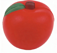 Op maat gemaakte logo PU gele perzikvormige squishy stressbal knijp speelgoed groothandel fruit squishy stressverlichtende bal promotionele speelgoed