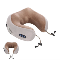 Voyage voiture soins de santé à domicile électrique chauffé vibrant en forme de U civière cervicale masseur oreiller cou Massage oreiller