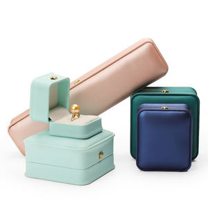 Scatola per Gioielli JINSKY di Lusso in Pelle PU Fatta a Mano, Elegante e Moderna, con Coperchio Personalizzabile nel Colore e Logo, per <span class=keywords><strong>Collane</strong></span> - Product Image 2