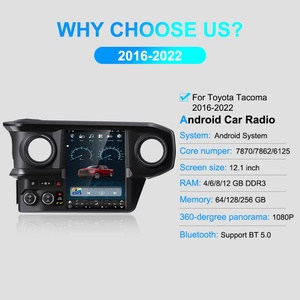 Radio NaviHua con Carplay, Navegación, Reproductor Multimedia, Pantalla Táctil Estéreo, Pantalla Tesla para Toyota Tacoma 2016-2022 - Product Image 2