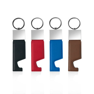 Nhà Máy Bán Buôn Tùy Chỉnh Laser Khắc Logo Trống PU Da Keychain Cá Nhân Logo Vòng Chìa Khóa Cho Món Quà Sang Trọng Xe Móc Khóa - Product Image 5