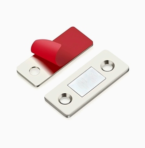 Loquet magnétique d'occasion <span class=keywords><strong>pour</strong></span> meubles, ferme-porte à micro-tactile, <span class=keywords><strong>aimant</strong></span> permanent <span class=keywords><strong>pour</strong></span> armoire, porte coulissante, tiroir - Product Image 4