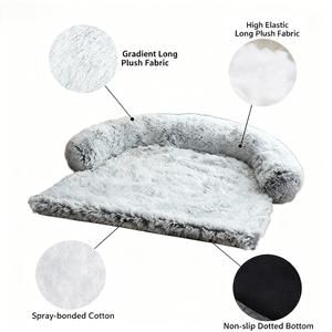 Cozy Comfy <strong>Fashion</strong> Modern Luxury Puppy Large <strong>Dog</strong> <strong>Bed</strong> All Seasons Paw Shape Rectangle Design Long Plush Heating Removable - Product Image 6
