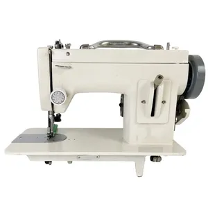 Máquina de coser industrial para bordado, máquina de coser de punto de cadeneta resistente con alimentación superior e inferior de una sola aguja