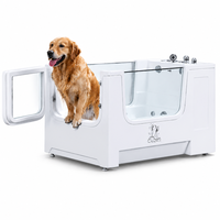 Piscine d'hydrothérapie pour chiens Dpbathe, en acrylique, avec système de jets sous-marins pour la réadaptation