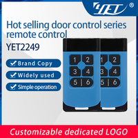 YET2249 315 MHz Télécommande universelle sans fil, duplicateur de code, émetteur RF, ouvre-porte de garage, ouvre-volet roulant