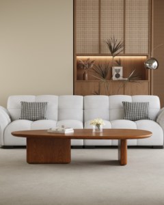 Mesa auxiliar moderna, mesa de centro, gabinete para sala de estar, gabinete de almacenamiento lateral de madera maciza para muebles del hogar - Product Image 4