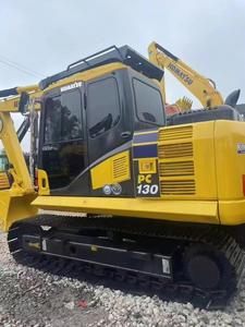 Excavatrice sur chenilles Komatsu PC130 13T d'occasion |   Machine d'occasion importée du Japon pour la construction et l'exploitation minière avec accessoire de préhension - Product Image 3