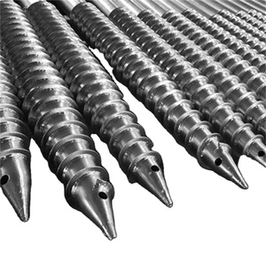 400Mm-6000Mm Fabrikant Direct Groothandel Gegalvaniseerde Spiraalvormige Schroefpalen Verstelbare Grondschroefstapel Voor Hekwerk Schroefpalen - Product Image 1