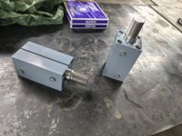 Cylindre hydraulique compact en alliage d'aluminium, monté verticalement, filetage externe, cylindre de serrage à profil mince, alésage de 63 mm, CX-SD50