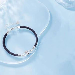 2 Pcs/set Men Women <b>Couple</b> <b>Bracelet</b> for Him & Her <b>Bracelets</b> 8-shaped Zircon Infinite Love Design <b>Couple</b> Creative Woven <b>Bracelet</b> - Product Image 5