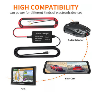 Car Step-<b>down</b> Cable 12V/24V to 5V Dash Cam Step-<b>down</b> Cable 24-Hour Parking Monitoring Cross-border Supply L196 - Product Image 2