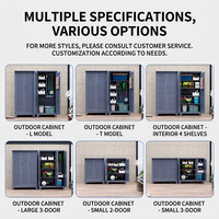 Armoire de rangement d'outils en acier verrouillable, casier utilitaire en métal robuste avec panneau perforé et étagères pour garage, jardin et sous-sol