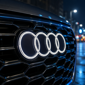 Emblema Posteriore LED Dinamico per Auto, Logo Illuminato 12V Compatibile con Audi A4 A5 <span class=keywords><strong>A6</strong></span> A7 Q5 Q3 - Product Image 3