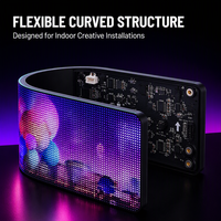 Écran LED Flexible P3 P4 P2.5, panneaux de Module pliable circulaire Smd 2121, cercle souple, mur vidéo rond, écran Led