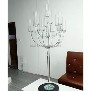 Candelabri in Cristallo di Alta Qualità, Centrotavola per Matrimoni, <span class=keywords><strong>Portacandele</strong></span> per Eventi e Noleggio - Product Image 2