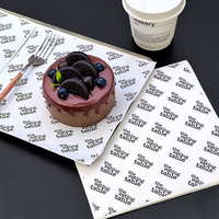 Papier d'emballage alimentaire jetable, écologique, biodégradable, recyclable, résistant à la graisse et à l'eau, pour desserts et pâtisseries