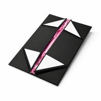 Boîtes d'emballage de luxe personnalisées roses et noires avec logo sur mesure et fermeture magnétique pour cadeaux, cheveux, voyages et perruques