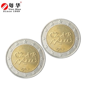 定制双金属街机游戏代币黄铜中心不锈钢外币带标志 - Product Image 4