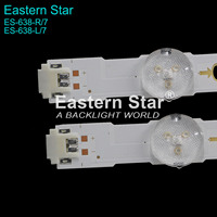 Bandes de rétroéclairage LED ES-638 pour téléviseurs Samsung 58'' UN58MU6120 UA58NU7103KXXM UN58MU6125FXZX – Barre de rétroéclairage LED 14 pièces/ensemble
