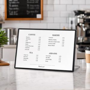 Support d'affichage de table LED pour affiches, menus et panneaux publicitaires – Boîte lumineuse de comptoir pour cafés, restaurants et bars - Product Image 1