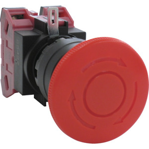 Interrupteur d'arrêt d'urgence à bouton-poussoir IDEC IP65, à verrouillage par pression, réinitialisation par rotation, 46g, sans LED, pour applications d'alimentation électrique, fabriqué au Japon - Product Image 2