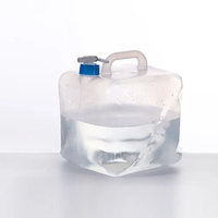 Personnalisé 20L Camping En Plein Air Pliable Conteneur D'eau Sac Portable Pliant Poche D'eau Bouteille D'eau Pliante avec Bec