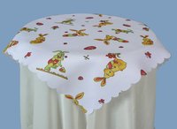 Nappes réutilisables en polyester/coton tissé à motifs floraux, personnalisées en gros, pour les fournisseurs de mariages, d'hôtels et de restaurants