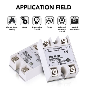 Qianji <span class=keywords><strong>SSR</strong></span>-40DA một pha trạng thái rắn <span class=keywords><strong>Relay</strong></span> 30A <span class=keywords><strong>SSR</strong></span> với công suất cao tải tiếp xúc thu nhỏ bảo vệ niêm phong đơn vị - Product Image 3