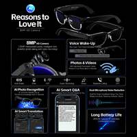 Nouvelles Lunettes Intelligentes 2026 W630 avec Caméra 8MP, Transfert Wi-Fi, Lentille Personnalisée, Batterie 290 mAh, Réveil Vocal IA, Étanchéité IP66 pour Professionnels