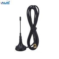 Ham Radio Wireless WLAN SMA Enchufe macho Base magnética recta con cable externo Antena 3M 3dbi GSM