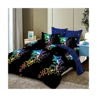 Ensembles de literie en tissu polyester 130GSM 100% housse de couette respectueuse de la peau pour lits simples et doubles à usage domestique