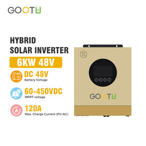 GOOTU Mppt <span class=keywords><strong>Inverter</strong></span> solare ibrido 12V 24V 48V 1.<span class=keywords><strong>2Kw</strong></span> <span class=keywords><strong>2Kw</strong></span> 3.6Kw 4Kw 5Kw 6Kw 6.<span class=keywords><strong>2Kw</strong></span> per sistema di energia solare - Product Image 2