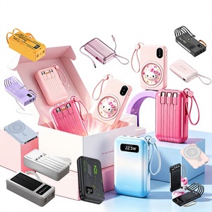 Power Bank Mystery Box da 10000mAh con <span class=keywords><strong>4</strong></span> Cavi Integrati e Torcia per Ricarica Telefono - Product Image 5