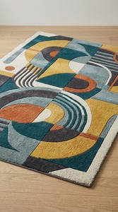 Tapis marocain haut de gamme en laine noué à la main, tapis berbère fait main, doux et durable, décoration de sol pour hôtel, complexe hôtelier, villa - Product Image 2