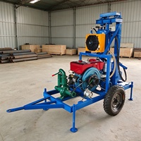 Mini-foreuse polyvalente portable de 150 m pour puits d'eau, idéale pour les travaux d'irrigation