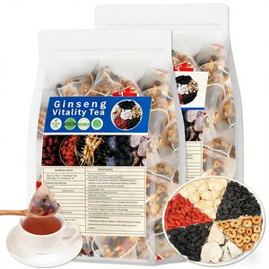 Чай «Пять сокровищ» с женьшенем для здоровья почек: натуральная травяная смесь для поддержания мужской жизненной силы, питания организма и снятия усталости - Product Image 1