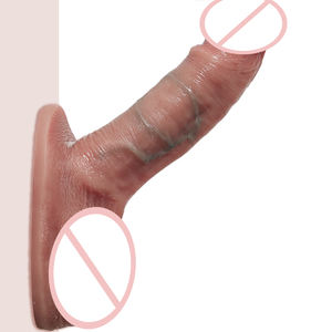 Realistisches 45-Winkel-Einsatz-Dickgestell Doppeldeck-Flüssigkeits-Silikon-<span class=keywords><strong>Dildo</strong></span> weibliche Masturbation tragbares Sexspielzeug Consolador - Product Image 1