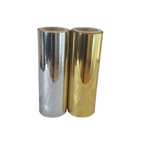Rollo de laminación térmica de oro Pet, rollo de Bopp prerecubierto, mate, el mejor tipo - Product Image 1