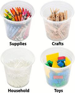 Boîtes en plastique pour micro-ondes avec couvercles anti-fuite, contenants de 24 oz pour la conservation des aliments - Product Image 6